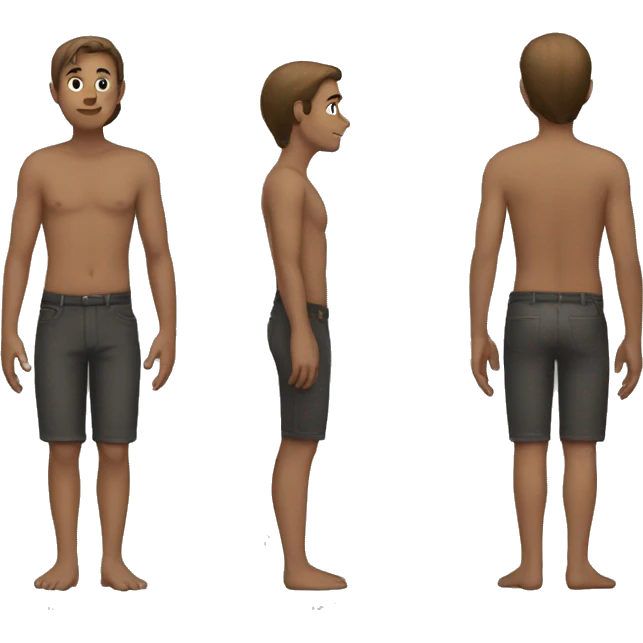 Human with tail emoji