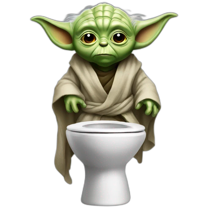 Yoda toilette emoji