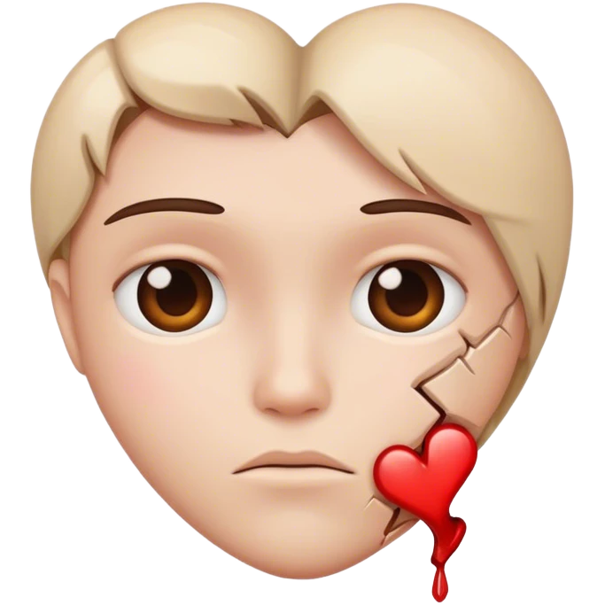 half of a broken heart emoji