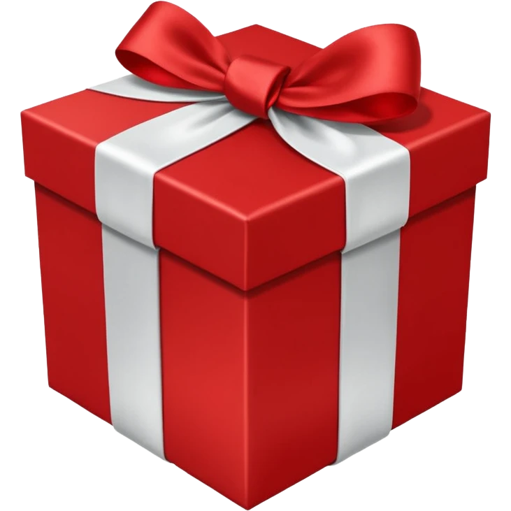 square emoji as a gift box emoji