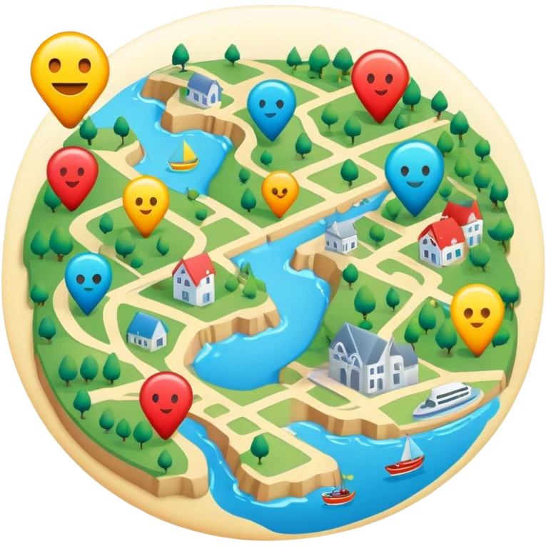 Karte mit Ziel emoji