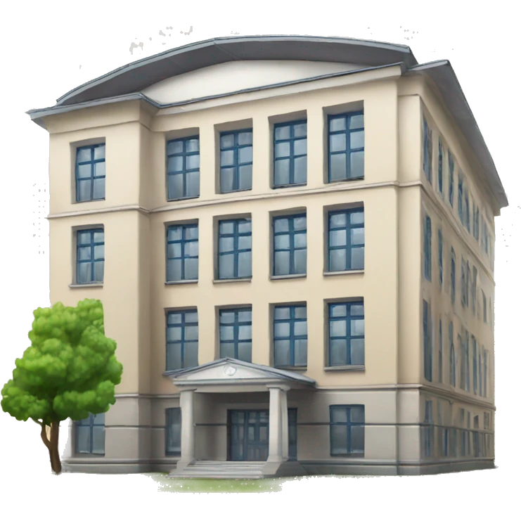 typical russian school buiding  emoji