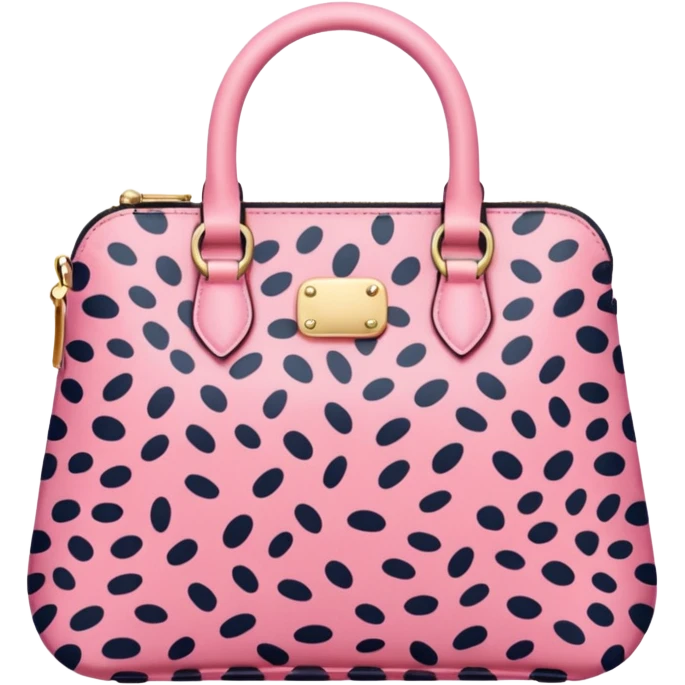 Pink leopard bag emoji