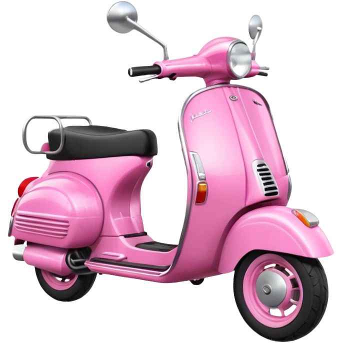 pink Vespa with keys  emoji