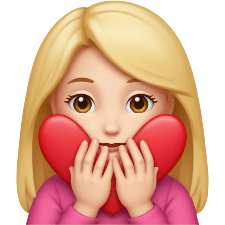 A single emoji that's feeling shy. In love. But hiding behind her hands.  emoji