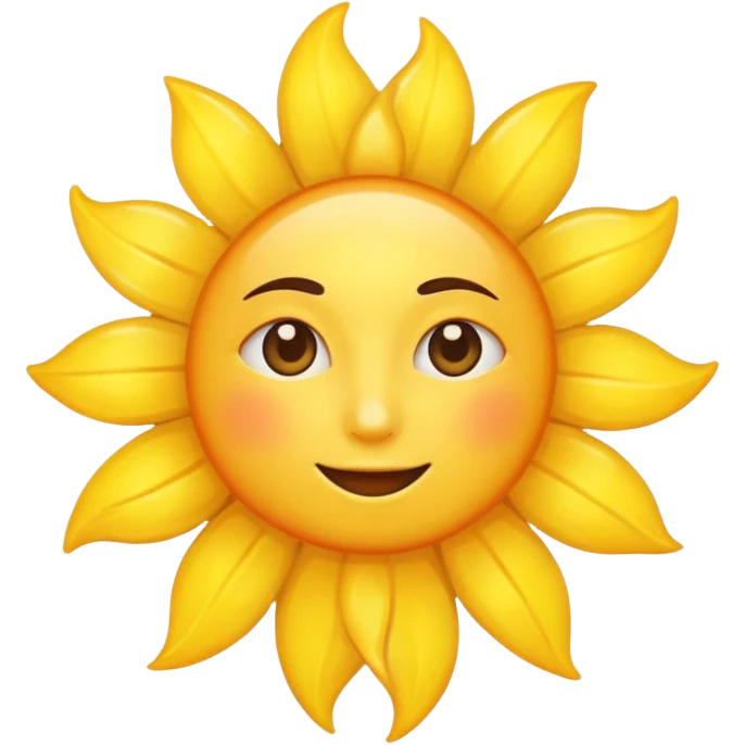 make the sun, no face  emoji