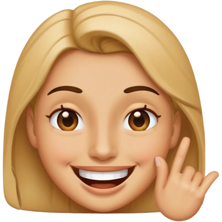 Smile and winking  emoji