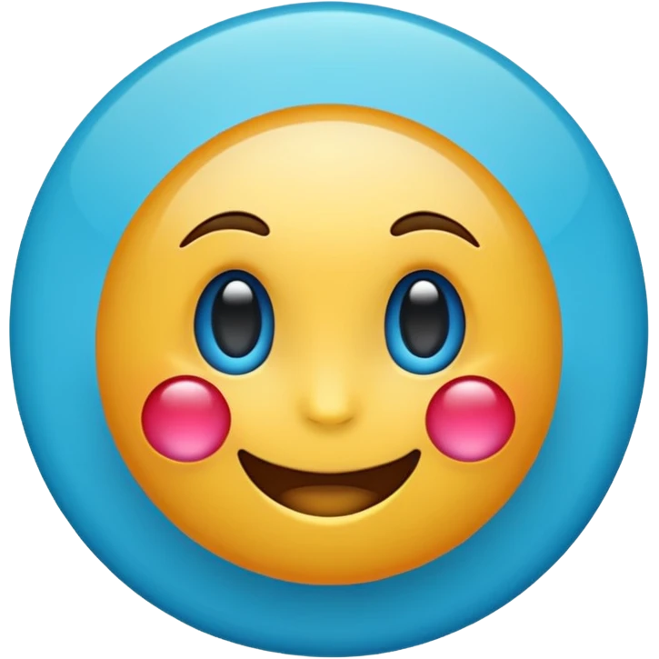 Make a emoji with blue tick emoji