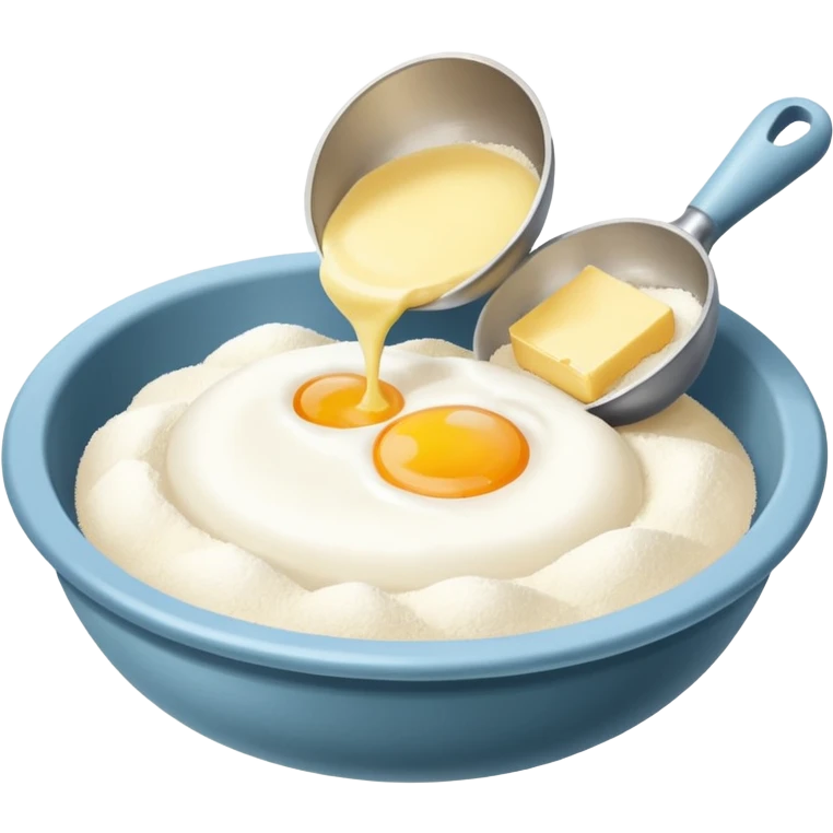 baking ingredients before preparation emoji