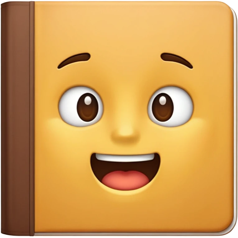 could you make me a journal emoji with a brown cover opened emoji