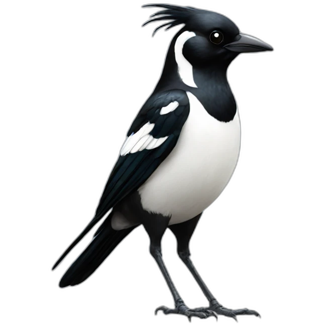 magpie walking emoji