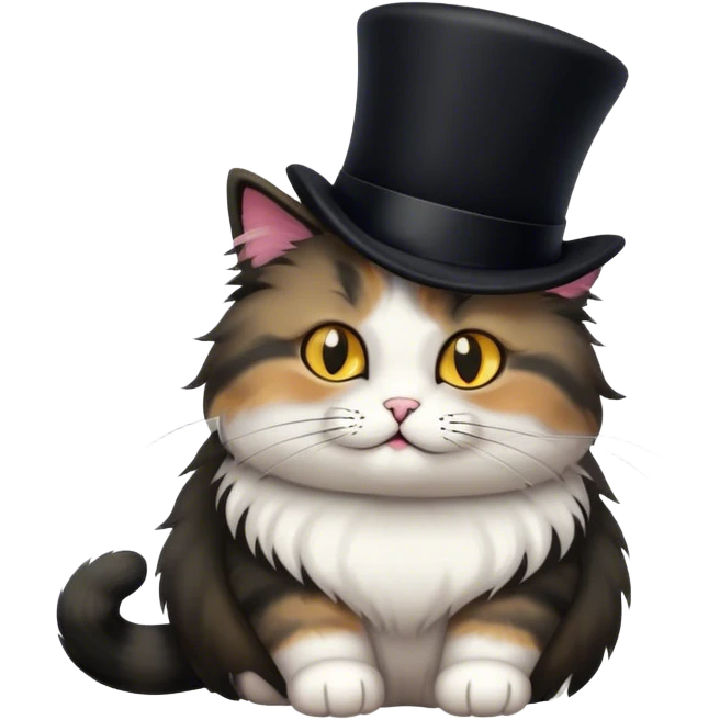 cat with a tophat emoji