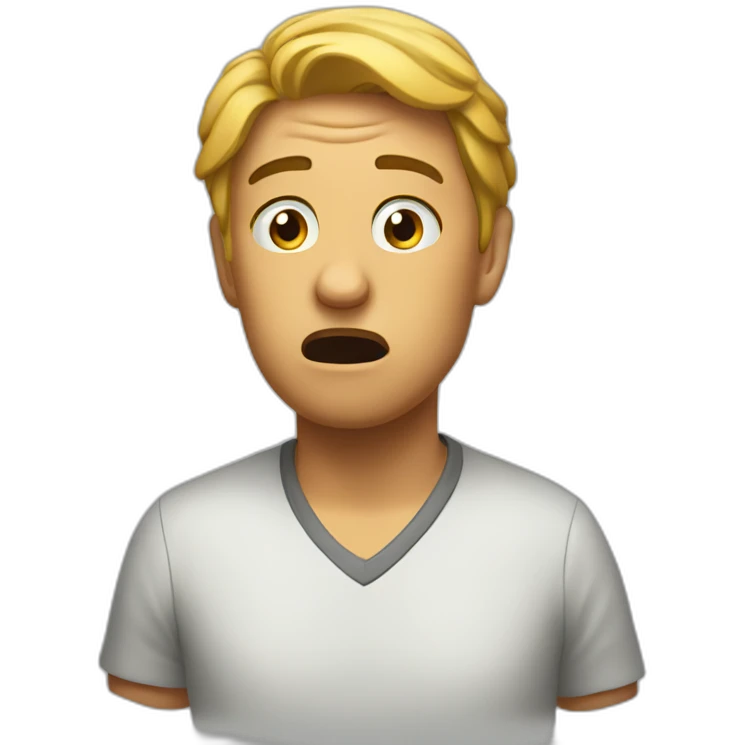 very confused emoji