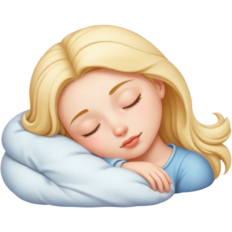 Sleeping girl emoji