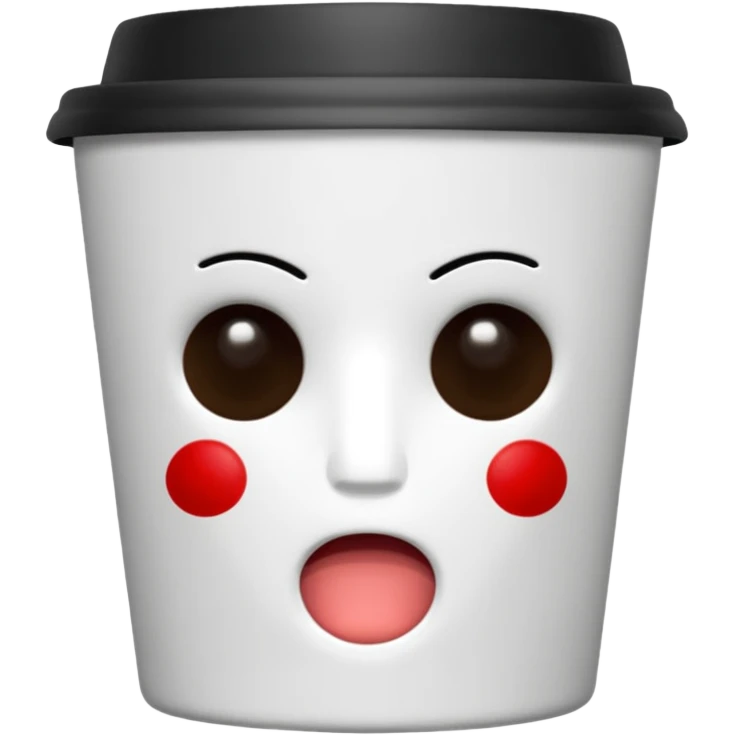 coffee cup no face emoji