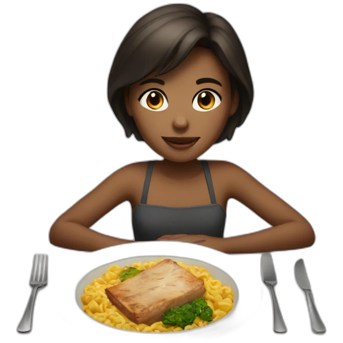 Girl dinner emoji