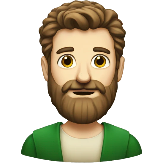Irish man with beard emoji