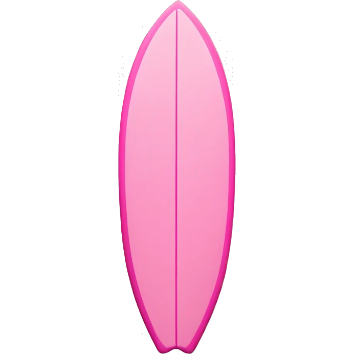 Pink surfboard emoji