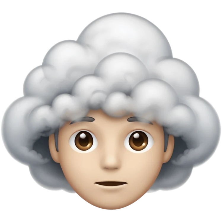 Fumaça no rosto emoji