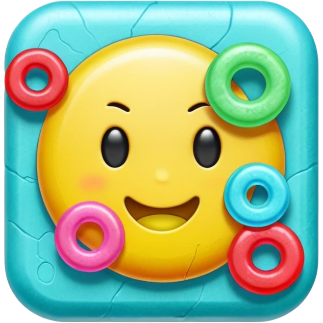 Amulet whit chewing gum emoji