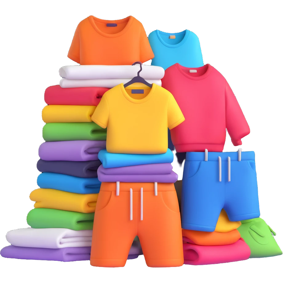 pile of fashionable clothes emoji
