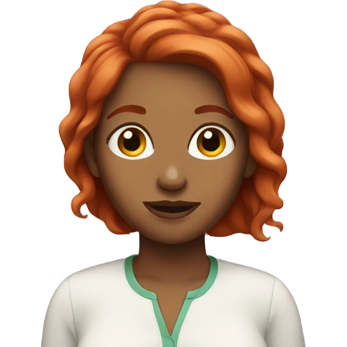 women with red hair emoji