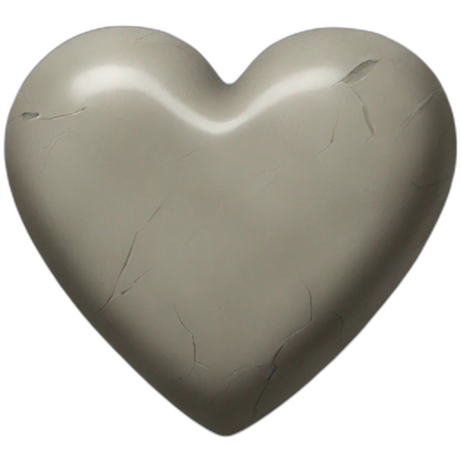 heart of stone‌ emoji
