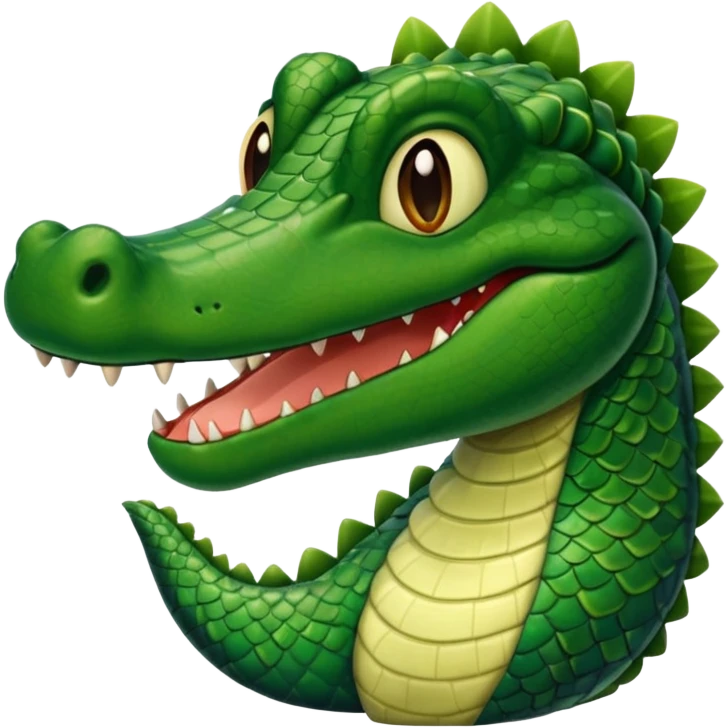 Aligator wearing muslim hat emoji