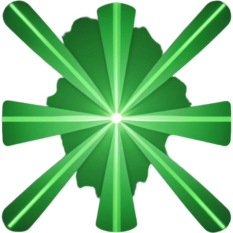 green laser emoji
