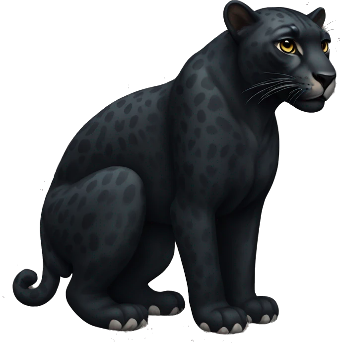winged black jaguar emoji