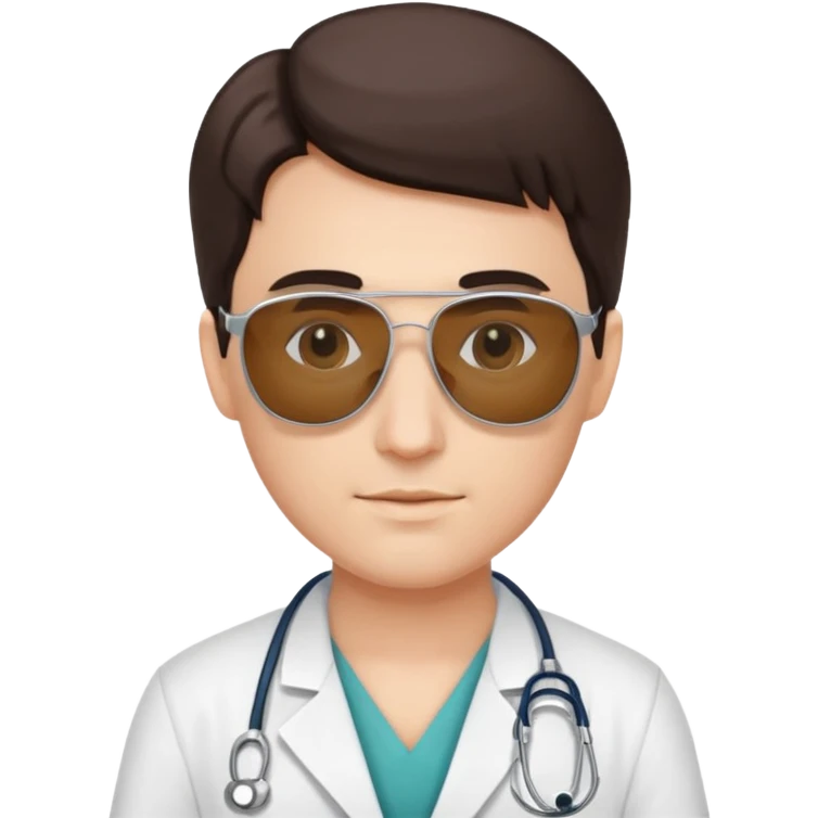 doctor with sunglasses emoji