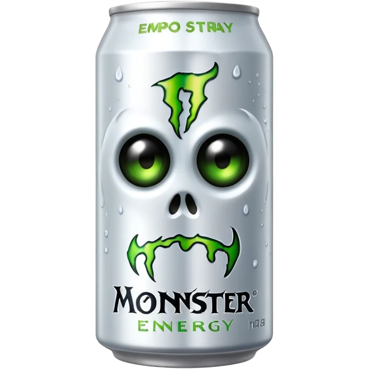 White monster energy drink emoji