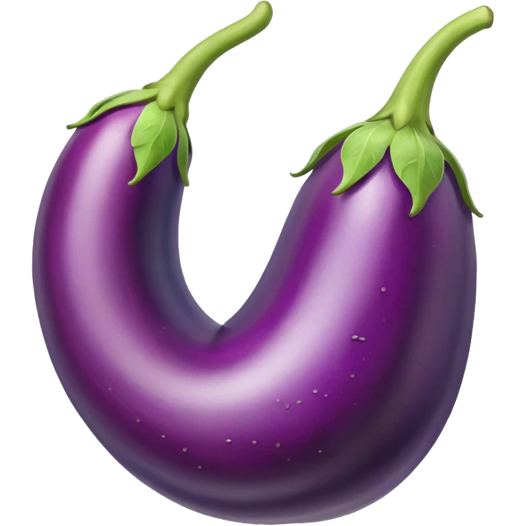 Rainbow eggplant emoji