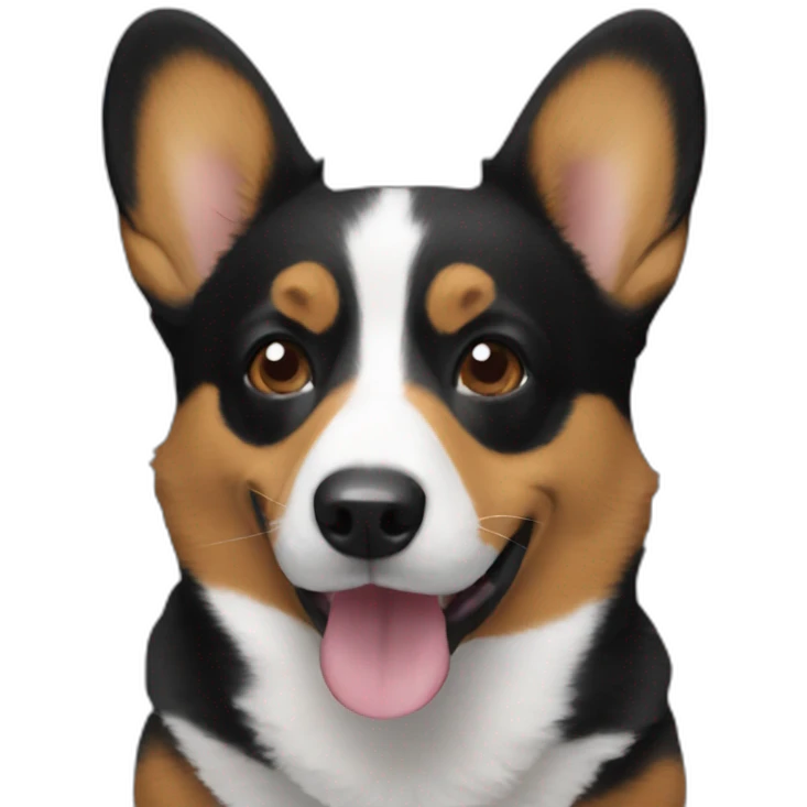 Black corgi meme emoji