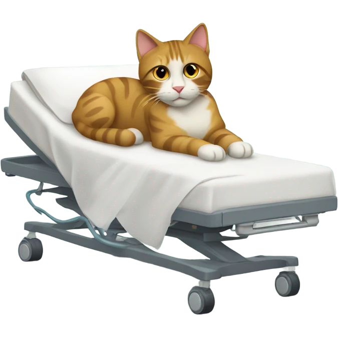 Cat in hospital bed emoji