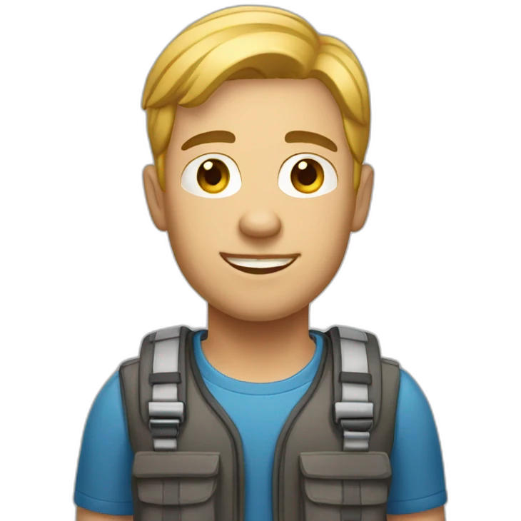 light-skinned courier emoji