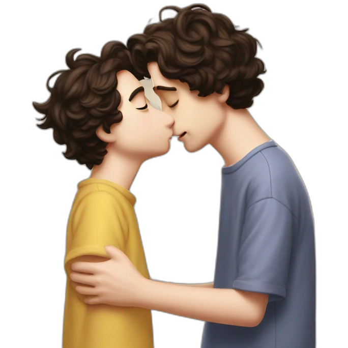 Timothee chalamet lovingly kisses Homer Simpson emoji