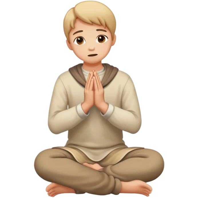 person kneeling and begging, hands clasped emoji