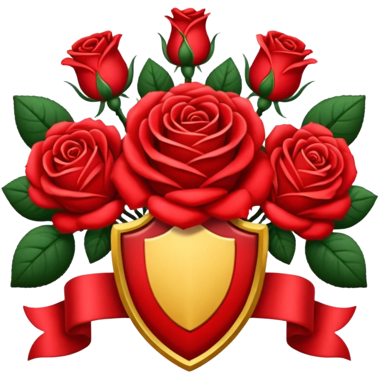 brasão com rosas condessa vermelha emoji