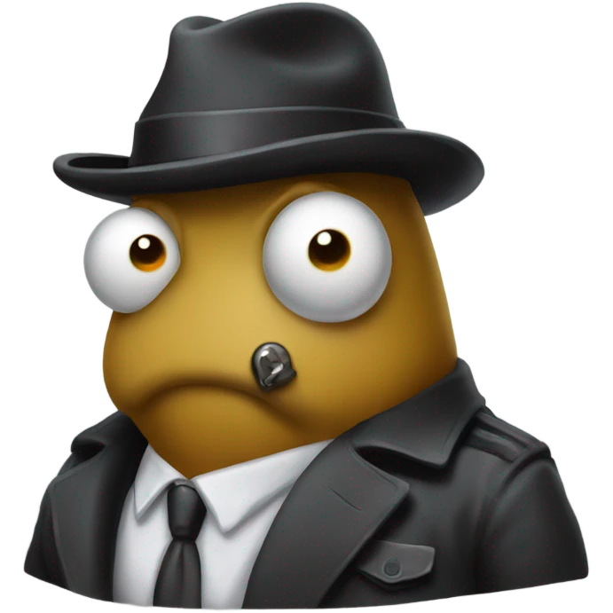 Gangster slug emoji