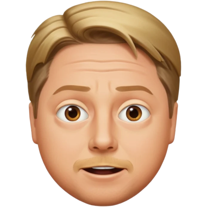 Goofy face Tim Heidecker, realistic, 4k emoji