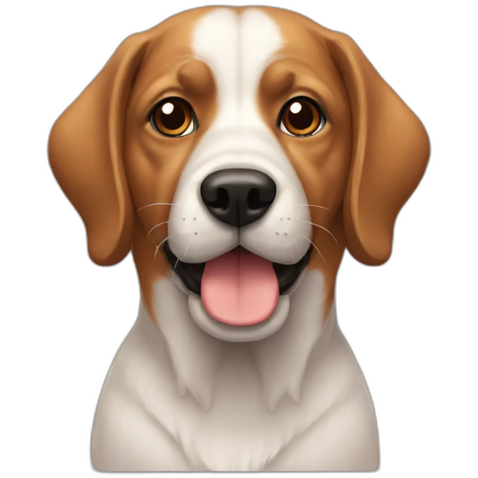 Chat sous chien emoji
