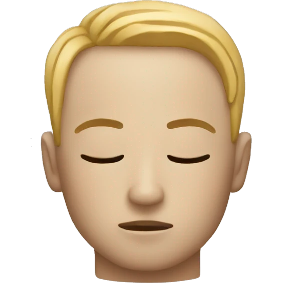 eyes closed thinking emoji