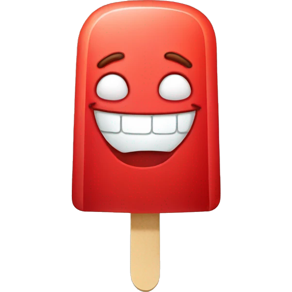 red popsicle emoji