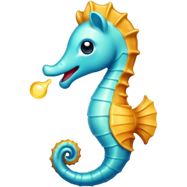 Cinematic Cute Yawning Sea Horse Portrait Emoji, Head tilted slightly with a dramatic, wide-open yawn, showcasing a petite, elegantly curved seahorse with a softly drooping tail and sleepy, half-closed eyes, Simplified yet irresistibly adorable features, highly detailed, glowing with a soft, cozy aquatic glow, high shine, relaxed yet expressive, stylized with a dash of whimsical marine charm, soft glowing outline, capturing the essence of a drowsy yet affectionate seahorse that appears ready to stretch out for a nap! emoji