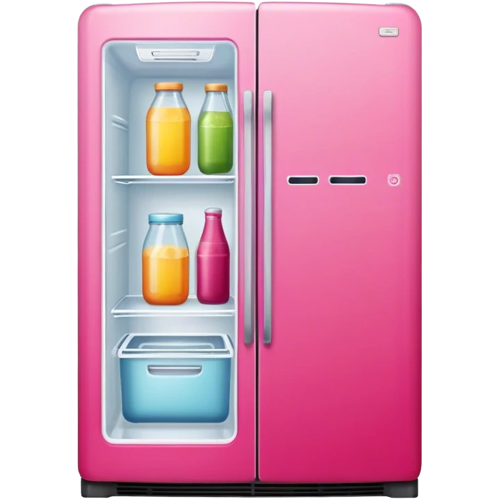 large fancy pink refrigerator emoji