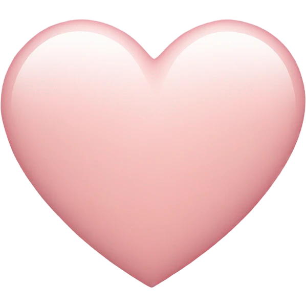 light pink heart emoji