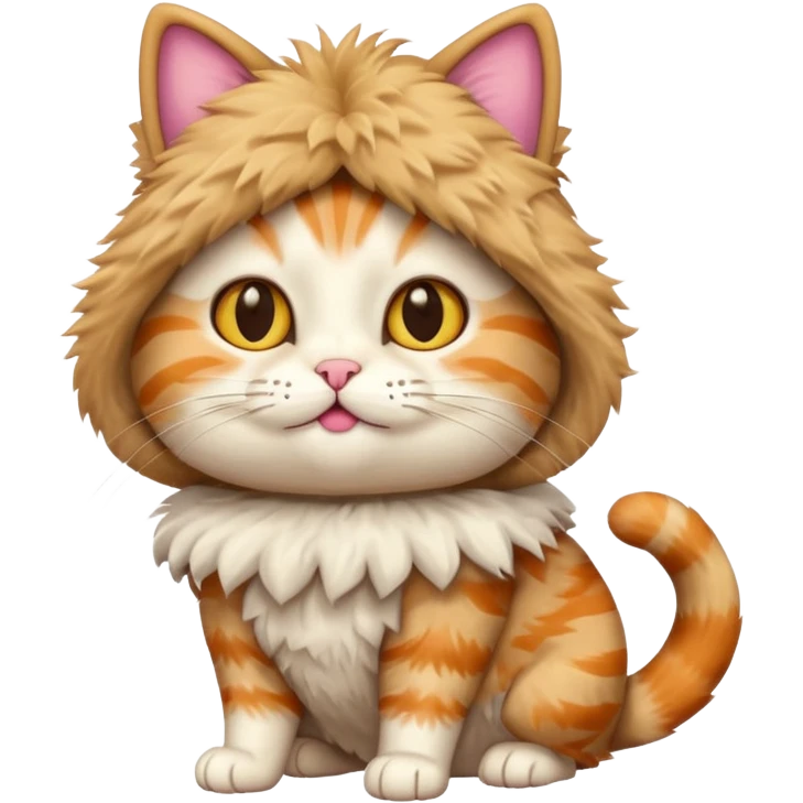 cat with funny costume emoji