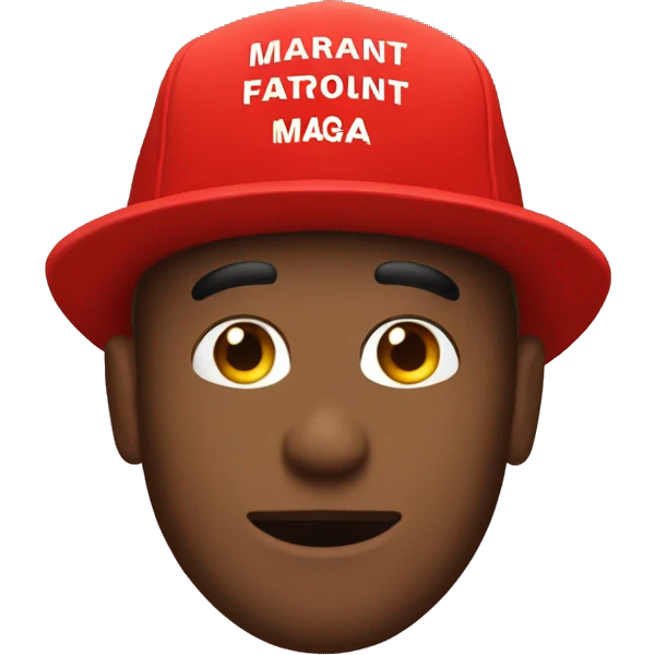 red MAGA hat emoji