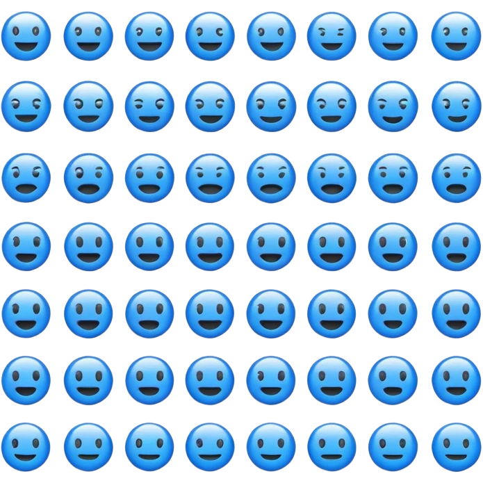 Emojis bleu emoji
